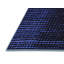 Tapis bleu abstrait en laine et polyester tissé à la machine Nozipho 6 pi x 9 pi