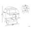 Raulston Metal Bar Cart