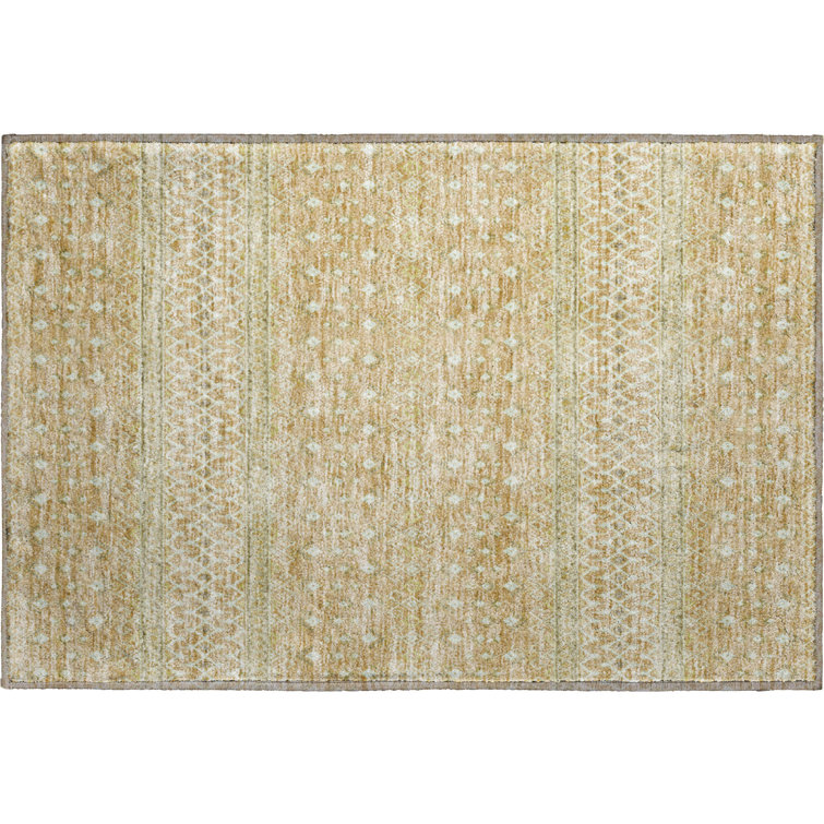 Premium Machine Washable Prisco Copper Rug