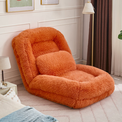 Folding Lazy Sofa Bed Floor Chair, Convertible Sleeper Chair With Pillow,Comfy Floor Sofa Lounge For Living Room Bedroom