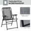 2 chaises de camping pliantes avec, caractéristique de l'élastique, convient au jardin, à la piscine, à la plage, à la cour, à la pelouse grise, au camping pratique,