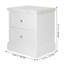 Vcswc 2Piece Side Tables Faux Marble Top Bedside Table Fully Assembled Freestanding Transitional Traditional Stylish