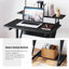 Computer Desk with Monitor Shelf - Mobile Z Shaped Home Office Desk with Storage Shelves and Movable Wheels for Small Spaces, Compact Corner Desk Space-Saving-1240650624-1240650629