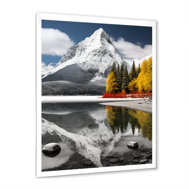 Azeez Canada, beau paysage noir II, Cadre photo blanc, H 32 po x l 16 po x P 1 po