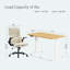 Ensemble de bureau pour travailler debout et à hauteur réglable avec fauteuil de direction-16623310