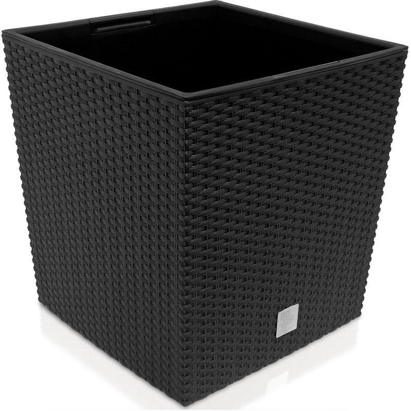 Gatley Planter, Black, 33cm H x 32cm W x 32cm D