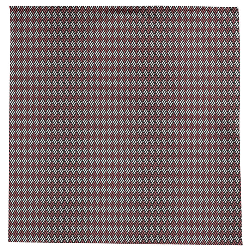 Nappe à carreaux à rayures Leffel, Noir / rouge