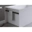 Baignoire 51 po à surface solide matte, baignoire autoportante en pierre de résine à surface solide, baignoire blanche matte à surface solide, baignoire autoportante avec trop-plein et bonde escamotable, blanc mat