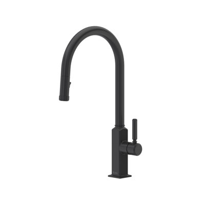 Apothecary Pull-Down Kitchen Faucet With C-Spout