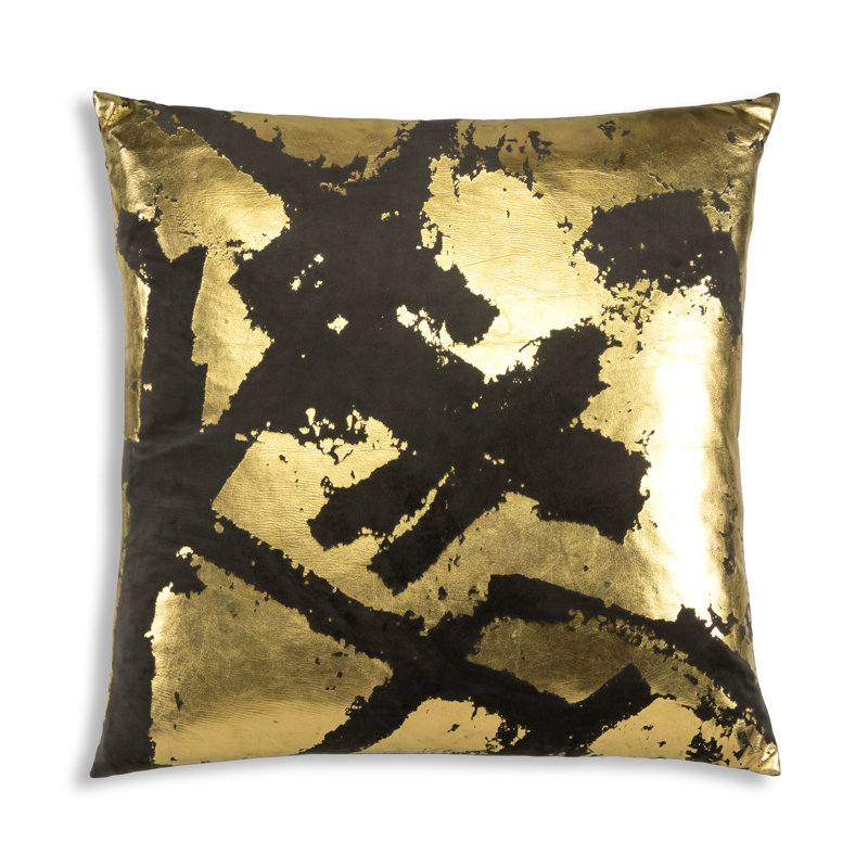 Housse et insert de coussin carré en velours Zara, Anthracite