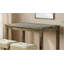 Ensemble de salle à manger brun transitionnel 3 pièces ensemble de table en bois d'hévéa 2 tabourets capitonnés beige