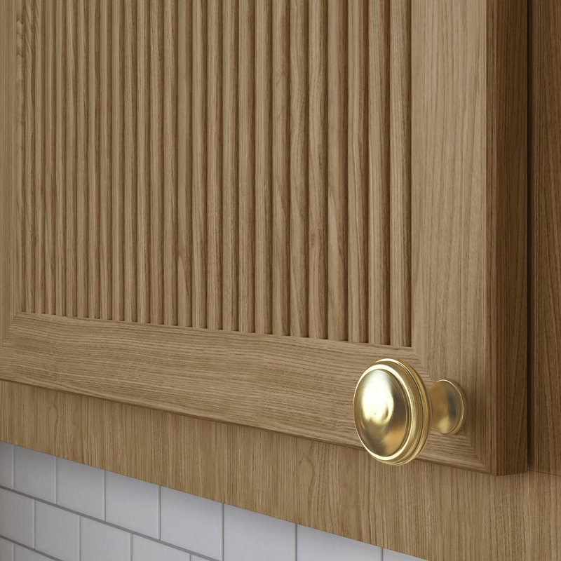4456 Severin Fayerman Collection Knob, Satin Brass