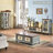 Blue+White+Nut-brown Solid Wood+Glass Display Cases