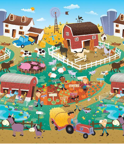 Jeu en mousse de ferme City