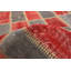 Tapis à main one-of-kind-noué la 2010 kosak rouge foncé/gris 4 pi 3 po x 6 pi. zone en laine 4 po Rone