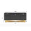 Maximo Graphite High-Gloss Lacquer Sideboard – Gold Base-127548698