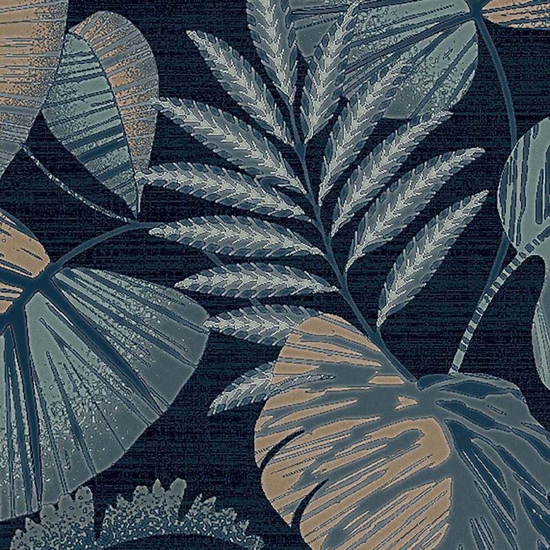 Wallpaper Double Roll, Navy Blue