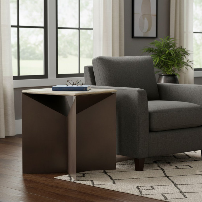 Table d'appoint Contemporary Travertine