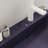 24" Bathroom Vanity With Ceramic Basin, Freestanding Bathroom Console Sink Set, Glossy Purple Rectangular Ceramic Basin Without Faucet, Open Metal Leg, Storage Shelves-103511910-103511911