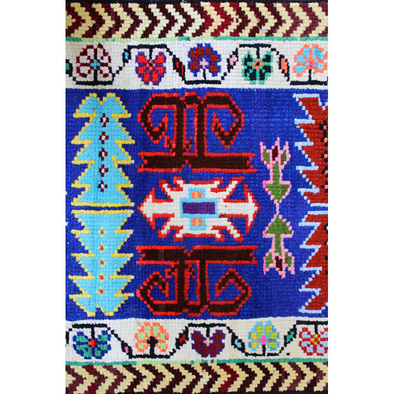 Herki One-of-a-Kind Runner 2'6" X 12'8" Hand Knotted Area Rug