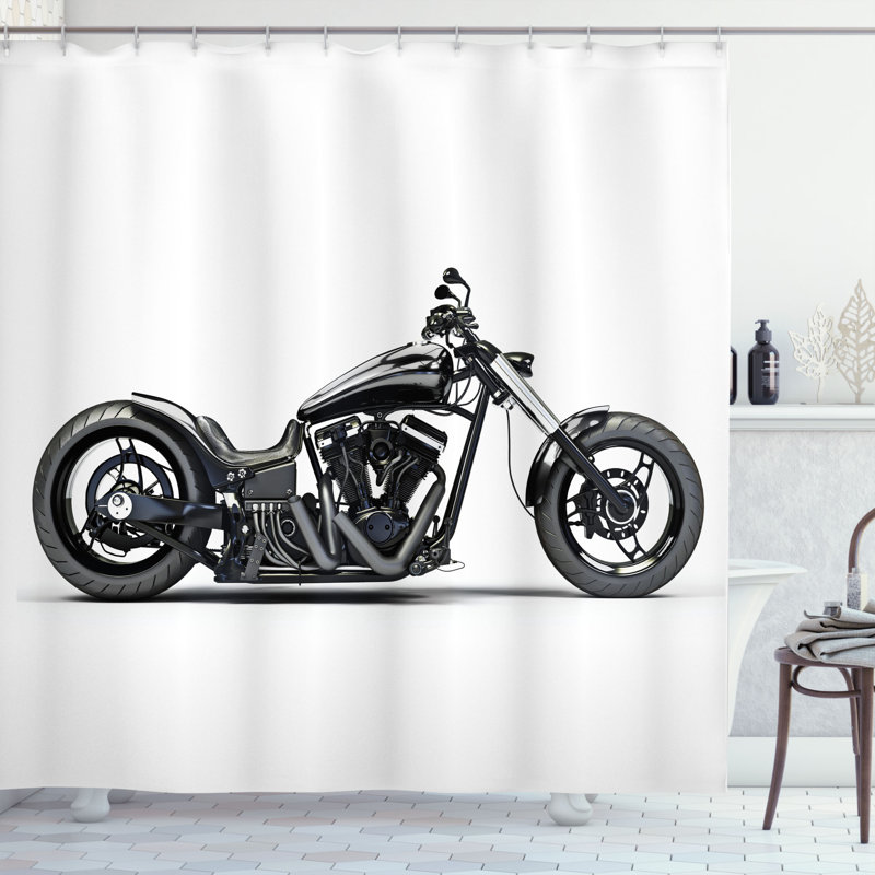 Shower Curtain with Hooks Included, 70" H x 69" W