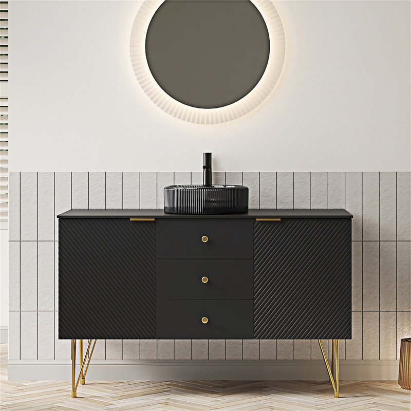 Meuble-lavabo autoportant avec lavabo