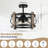 3-Light Rustic Ceiling Light
