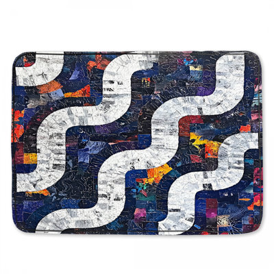 Tapis de bain abstrait