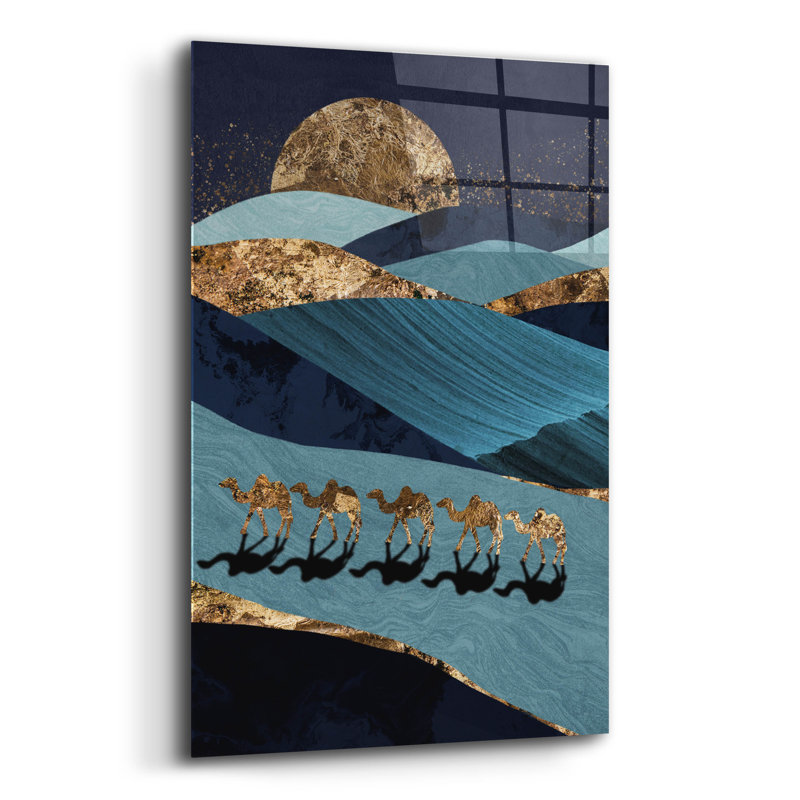  «Sahara» par Svetlana Aleynikova, art mural en verre acrylique, 16 po x 24 po