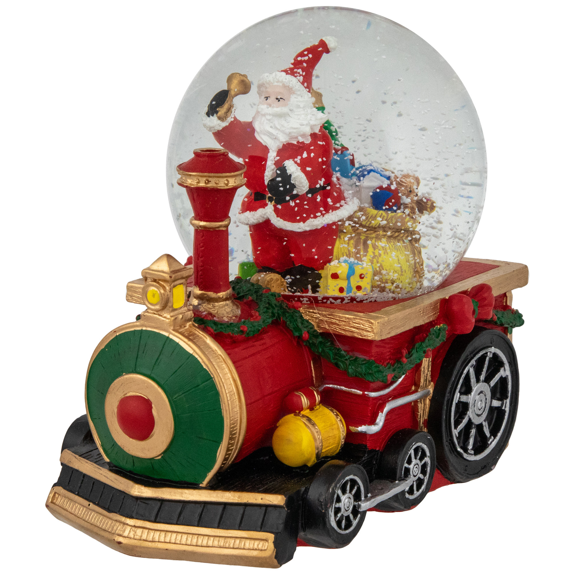 Northlight Seasonal 6" Santa Claus Train Musical Christmas Snow Globe ...