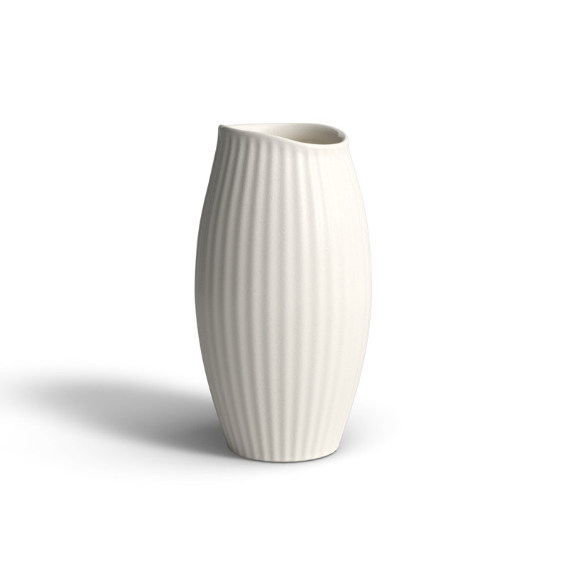 Ruebin Ceramic Table Vase, White