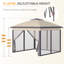 Aaf 3.3m x 3.3m Steel Pop Up Gazebo-1883428158-1883428153