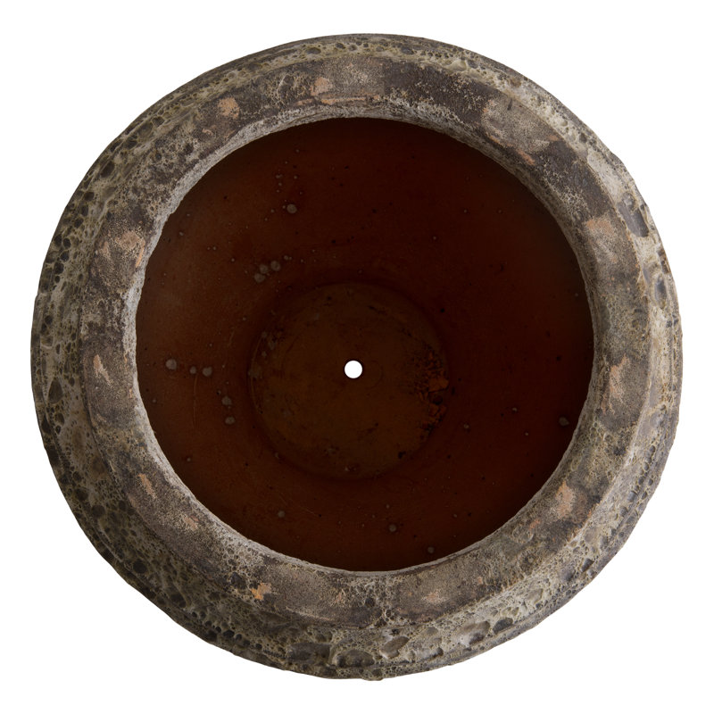 Pot de fleurs en céramique Ekansh, H 31,5 po x l 24,5 po x P 24,5 po