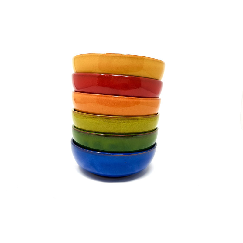 World Menagerie Michalak Ceramic Salad Bowl, Red