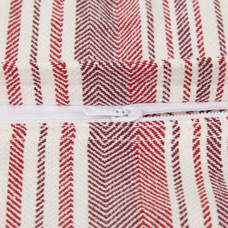 Housses de coussin en coton recyclé Barn, Rouge