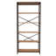 Grande bibliothèque de style rustique industriel de 70,9 po x 31,5 po Gianantonio-319058474
