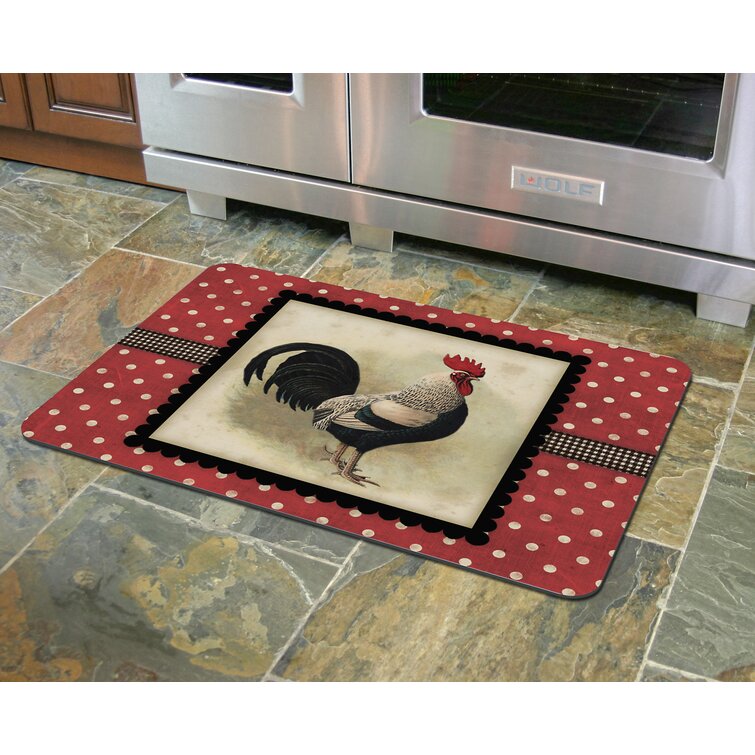 Sunflower Farm Rooster Comfort Floor Mat from Laural Home