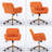 Artificial Rabbit Hair Home Office Chair With Golden Metal Base,Adjustable Desk Chair Swivel Office Chair,Vanity Chair-779063113