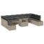 344cm Wide Patio Sofa with Cushions