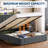 Queen Bed Frame with Lift Up Storage, Upholstered Velvet Bed with LED Lights & Power Outlets-117328035-117328038