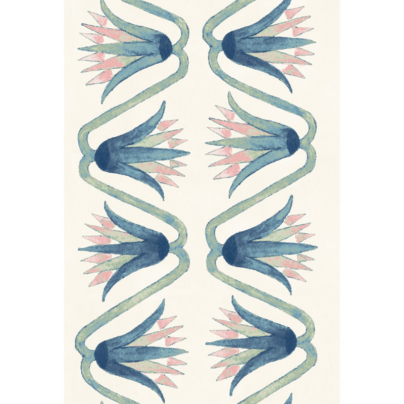 Yuki Osada Floral Double Roll, Opal/Cream