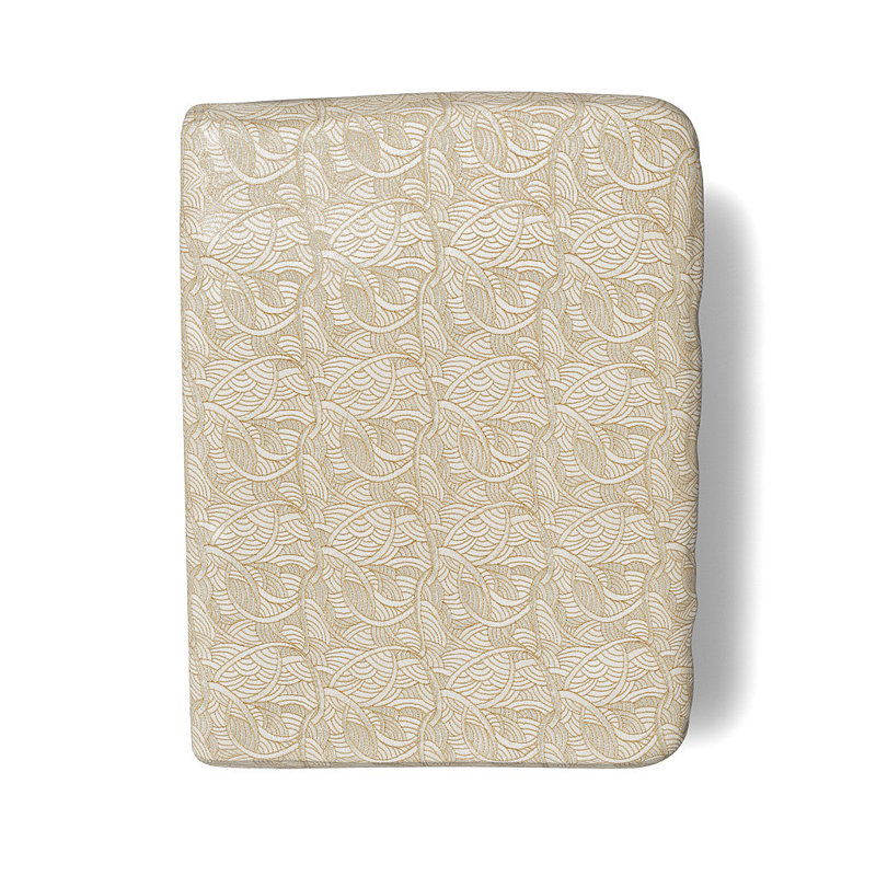 La Sirene Hand Woven Blanket, Soft Gold