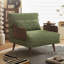 Coussin convertible 29,13 po en polyester vert-129855324