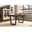 Table de salle à manger extensible en bois massif avec pieds de traîneau, table de salle à manger de style campagnard pour la cuisine-236571594