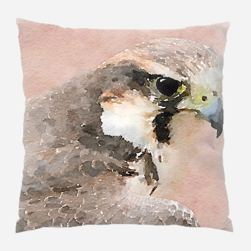 Coussin oiseau Woodring, Microsuède, Intérieur