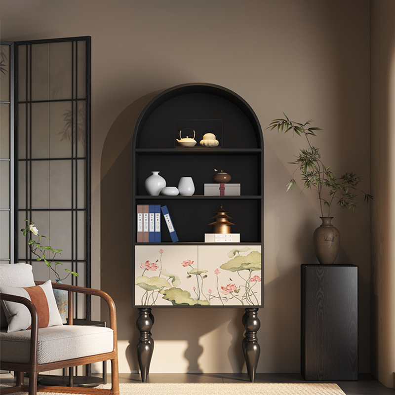 Modern simple multi-functional arch bookcase