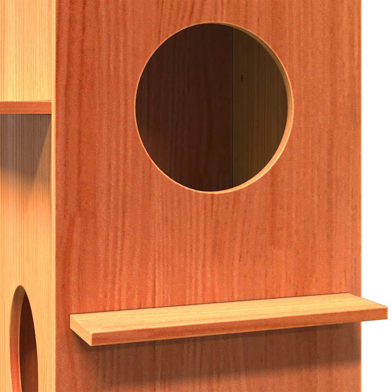 60cm H Cat Tree, Wax Brown