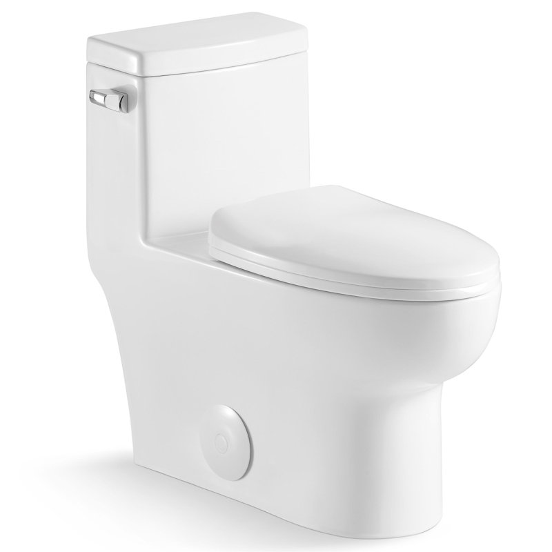Toilette allongée une pièce 1,27 GPF (économe en eau) (siège inclus)