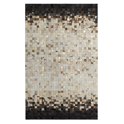 Verona Cowhide Geometric Area Rug