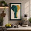 Geometric Elephant Art Deco - Wrapped Canvas-1995789202-1995789205